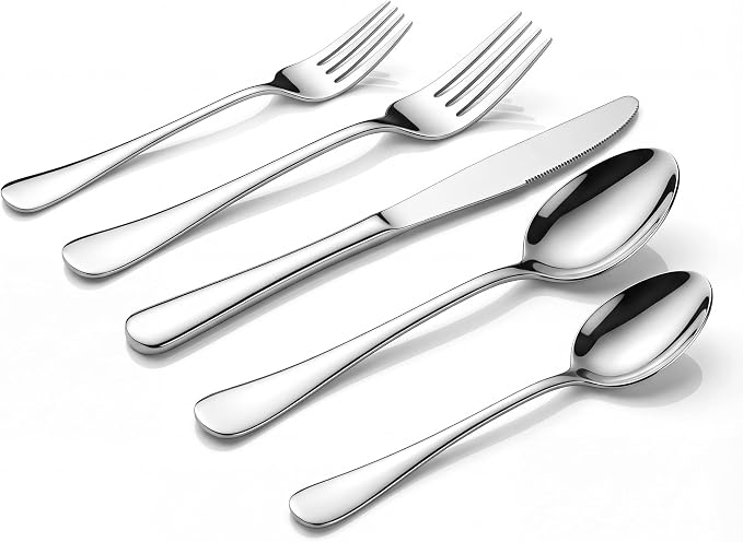LIANYU Silverware Flatware Set for 8, 40 Piece Stainless Steel Cutlery Set | by LIANYU