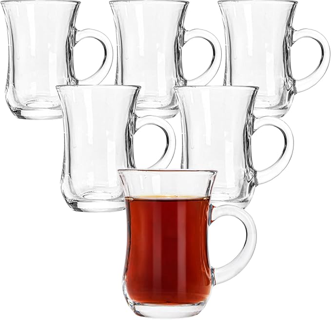 Set of 6 Turkish Tea Glasses by Suwimut