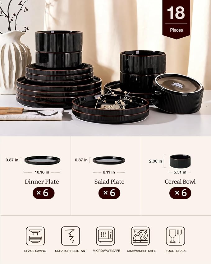 Line Porcelain Dinnerware Set, dish set - Image 3