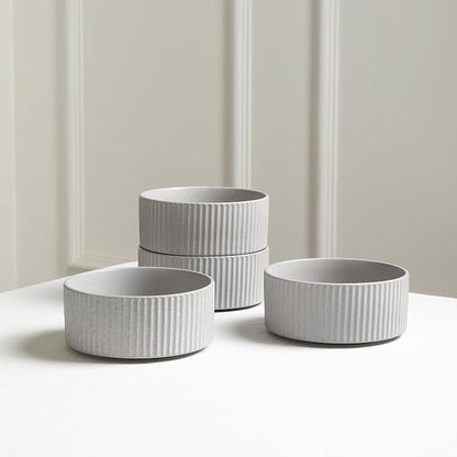 Stone Lain Haven Stoneware 24-Piece Dinnerware Set, Elegant Dish Set, Includes - Image 5