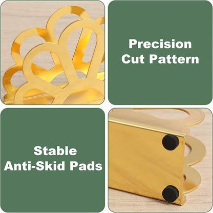 2 PCS Gold Standing Napkin Holder - Image 7
