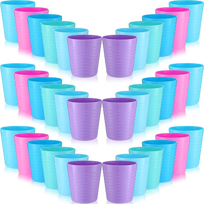 Eccliy 36 Pcs Kids Cups Bulk, 8 oz Plastic Toddler Drinking Cups Unbreakable by Eccliy