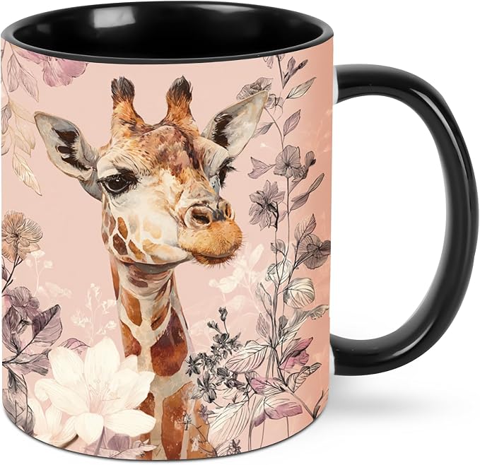 Giraffe Coffee Mug 11 Ounce Mugs Ceramic Tea Cup Drinking Water Cups | Novelty by FyLybois