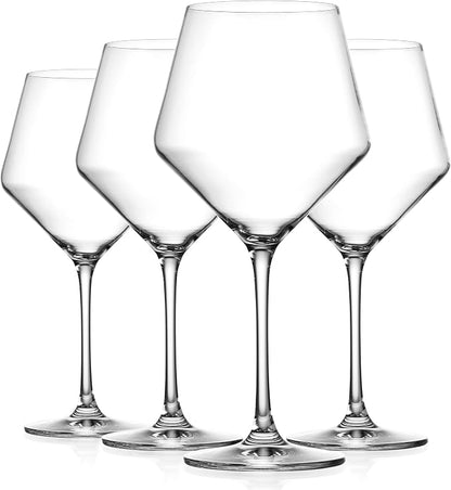 Glaver's Wine Glasses, Lead-Free Premium Crystal Clear Glass, Hand Blown - Image 3