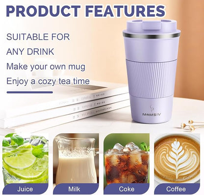 MOMSIV 17oz Travel Coffee Mug, Insulated Coffee Cup - Image 4