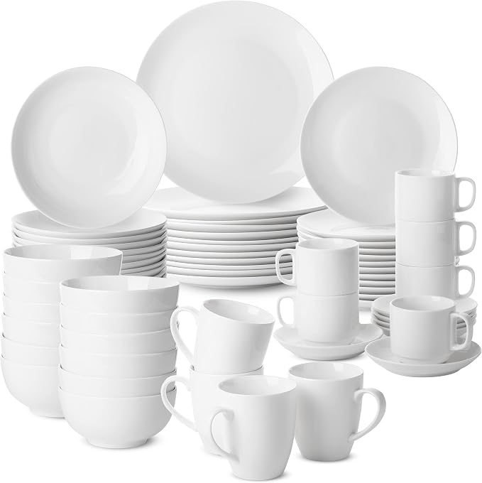 BTaT- White Dinner Plates, 10.5 inch, Restaurant Dishes - Image 9