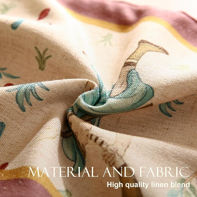 patdrea Designer Idyll Linen Table Runner, Vintage Beige Farmhouse - Image 5
