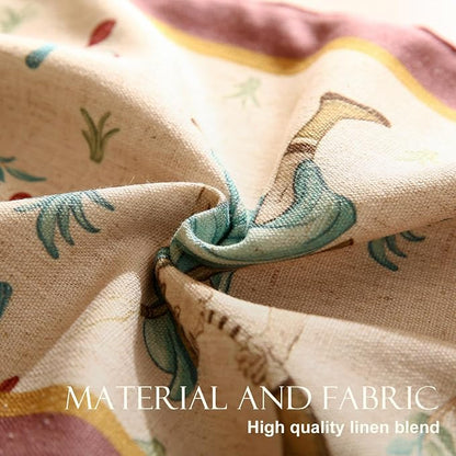 patdrea Designer Idyll Linen Table Runner, Vintage Beige Farmhouse - Image 5