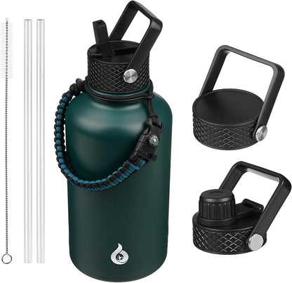 BJPKPK 64oz Insulated Water Bottle, Half Gallon Water Jug by BJPKPK