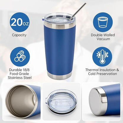 IEOVIEE 32 Pack 20oz Stainless Steel Insulated Bulk Tumblers - Image 5