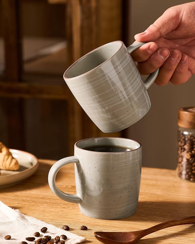 famiware Coffee Mugs Set of 4, Meteor 13 oz Ceramic Mug Cup Set - Image 6