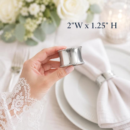 Durable Metal Iron Napkin Rings - Image 3