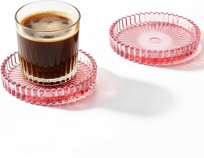Coasters Set of 2 for Drinks, 3.8 Inch Large Coasters for Coffee Table by Unknown