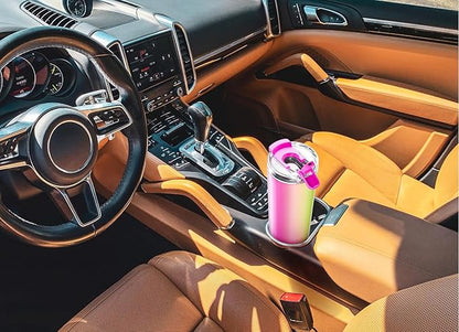 Meoky 24 oz Insulated Travel Coffee Mug: Leak Proof Lid, Jewel Butterfly | - Image 6