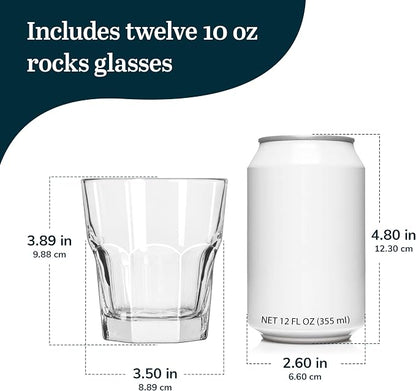 Libbey Gibraltar DuraTuff Drinking Glass Drinking Cup Set, Iconic Heavy Base - Image 3