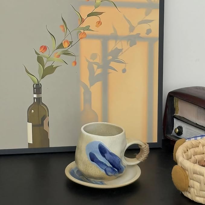 Little handmade ceramic pottery tea cup - Image 7