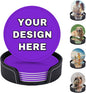 Custom Funny Coasters with Logo Picture Name by YHPHRTA