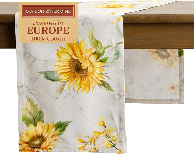 Maison d' Hermine Table Runner 100% Cotton 14.50" x 72" | Table Runners 72 by MaisondHermine