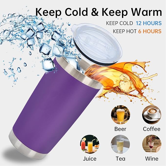 IEOVIEE 32 Pack 20oz Stainless Steel Insulated Bulk Tumblers - Image 6