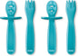 NUK Pretensil Dipper Spoon & Fork Set, Baby & Toddler Self-Feeding Utensils by Unknown