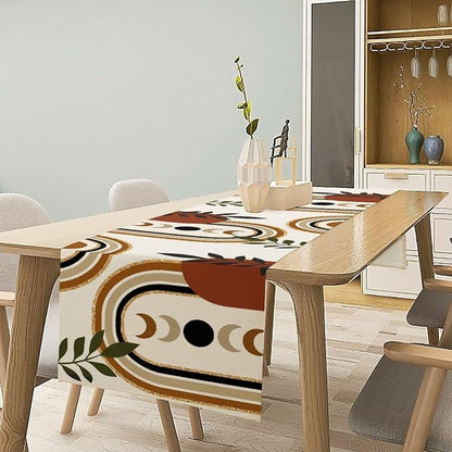 YCness Boho Mid Century Table Runner - Image 3
