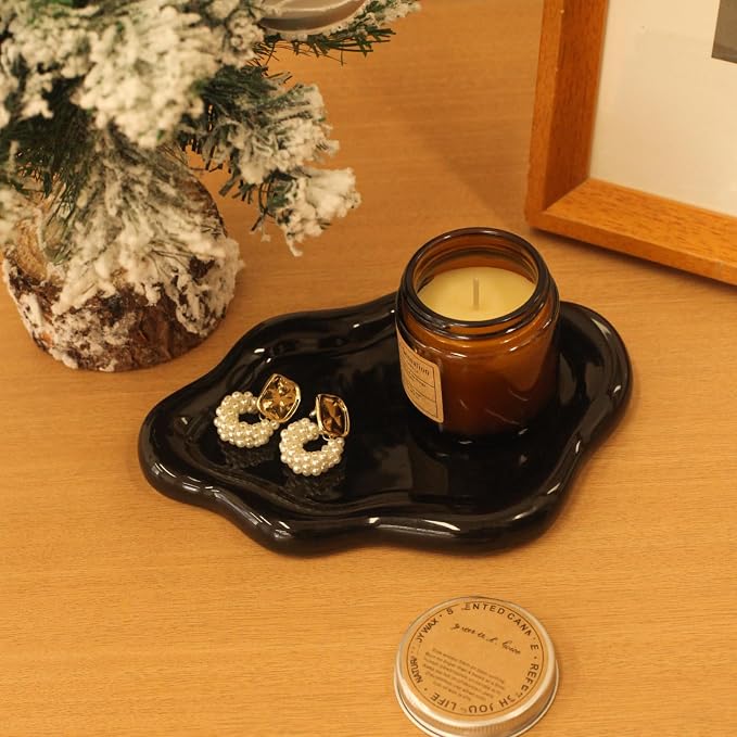 CCINPPY Ceramic Cloud Jewelry Tray Trinket Dish Key Bowl Nightstand Decor | - Image 6