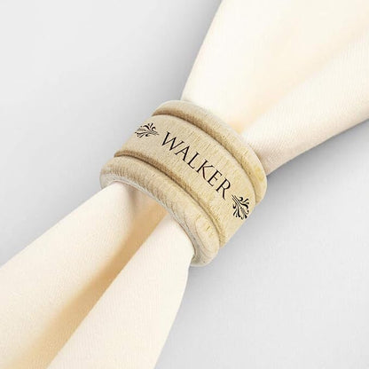 My Personal Memories Custom Personalized Wooden Napkin Ring Holders - Image 6