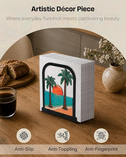 Uniclife Metal Napkin Holder for Table, Upright Standing Napkin Dispenser | - Image 3