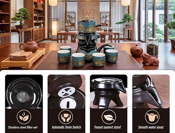 Chinese Tea Set, Gongfu Tea Set, Automatic Tea Set - Image 5
