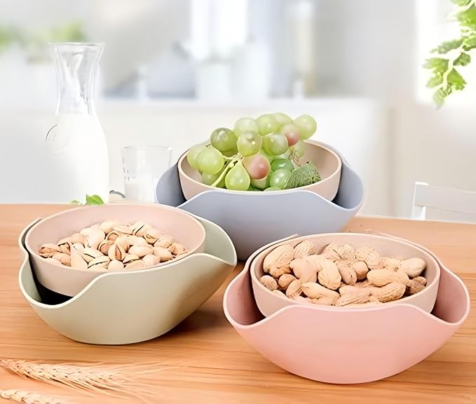 Bamboo's Grocery Double Dish Snack Bowl - Image 6