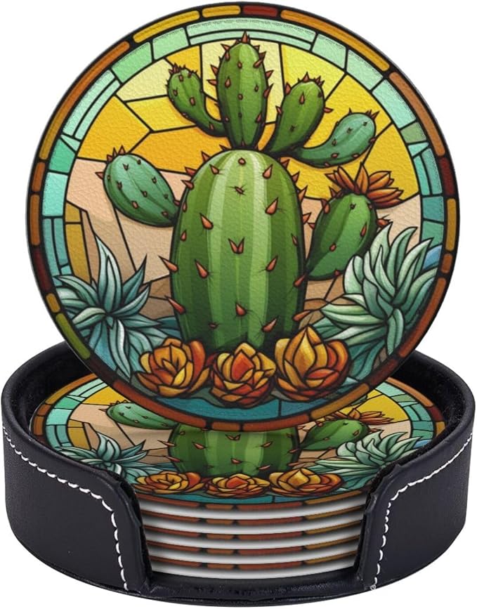 Cactus Coasters for Drinks, Housewarming Gifts - Image 2