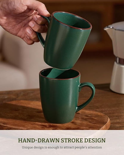 famiware Venus Coffee Mugs Set of 8, 13 oz Ceramic Stoneware Mug Cup Set | - Image 3