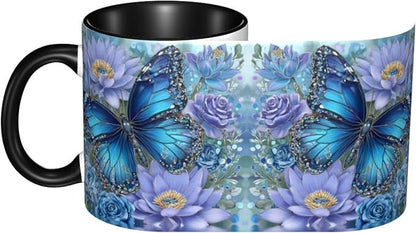 Yrebyou Butterfly Coffee Mug 11oz Ceramic Cup - Image 3