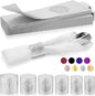 Christmas Napkin Rings Set of 100, 2 Colors in 1, Reusable Adjustable Napkin Bands for Holiday Parties, Wedding, Thanksgiving Table Decor, Waterproof Tear-Proof (Silver) Great Gift Idea