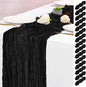 15 Pack Black Table Runner 17 x 108inch Cheesecloth Table Runner Boho Gauze by Lumaycens