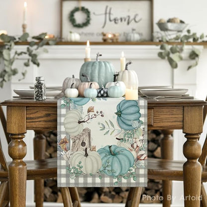 Artoid Mode 210 GSM Fall Table Runner 13x72 Inch Home Party Decor | Buffalo - Image 2