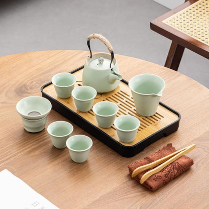 Travel tea set, Portable ceramic tea set, Chinese tea set, Tea sets - Image 2