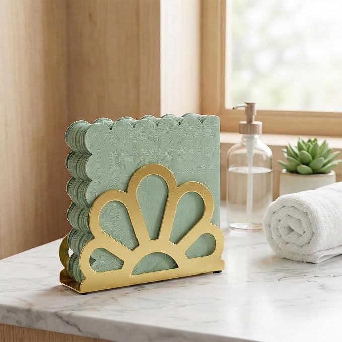 2 PCS Gold Standing Napkin Holder - Image 4