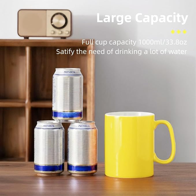 Extra Large Coffee Mug 33oz Ceramic Mug - Image 4