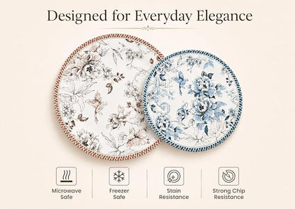 Tudor Royal 12-Piece Porcelain Round Dinnerware Set, Service - Image 3