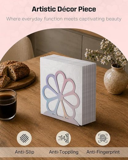 Uniclife Metal Napkin Holder for Table, Upright Standing Napkin Dispenser | - Image 3