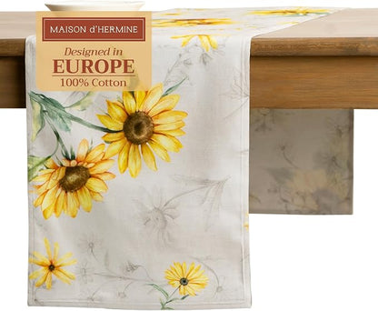 Maison d' Hermine Table Runner 100% Cotton 14.50" x 72" | Table Runners 72 by MaisondHermine