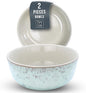 Stoneware Cereal Bowls Set of 2, 27 oz Scratch Resistant Ceramic Soup Bowl | by PURELIVING