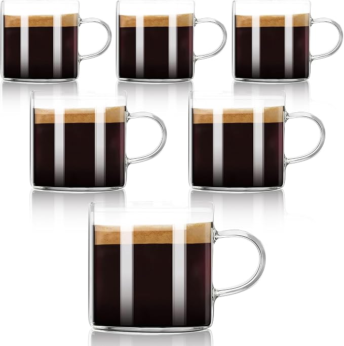 YMMIND 6-Pack 4oz Espresso Cups Espresso Shot Glasses by YMMIND