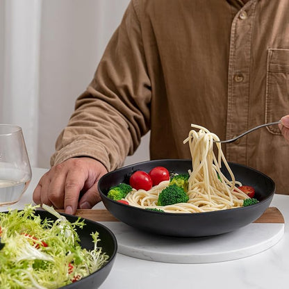 Melamine Bowls Set, 9” Large Pasta Bowl Salad Bowl, Lightweight Unbreakable - Image 3