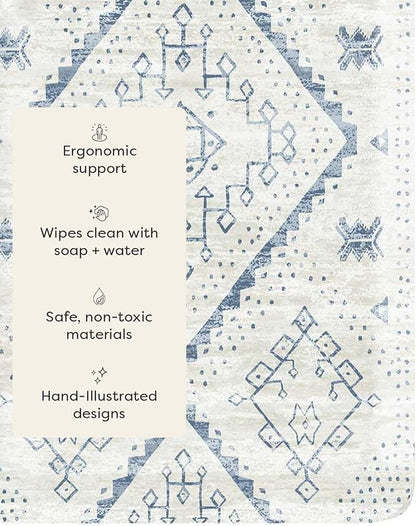 House of Noa Nama Standing Mat – Anti-Fatigue Cushioned Kitchen Mats for Floor | Ergonomic Bounce-Back Foam Kitchen Mats | Anti-Fatigue Mats for Kitchen & Standing | Ula Windmill | 22" x 54"