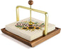Wood Napkin Holder for Table, Square Tabletop Napkin Dispenser by ALLCENER