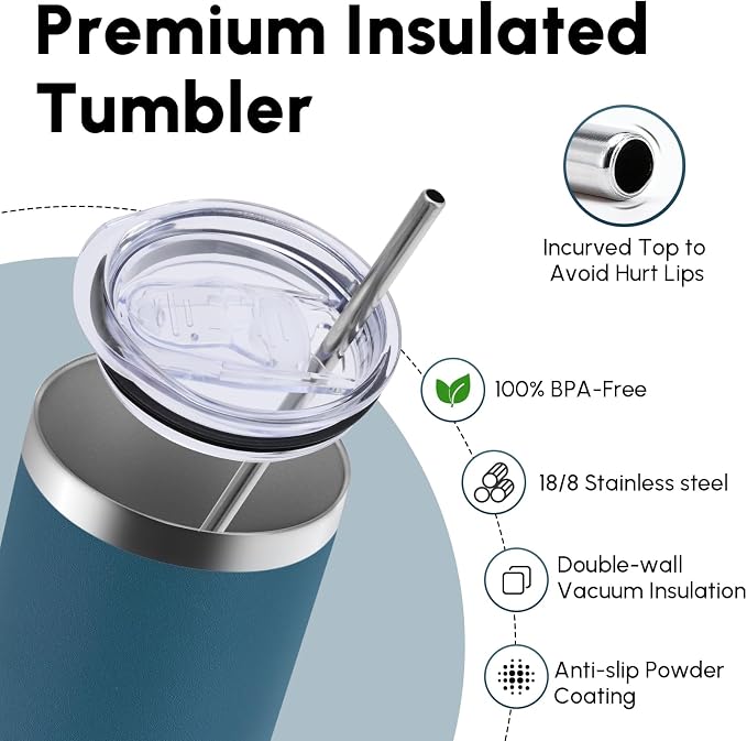 Volhoply 4 Pack Skinny Tumblers - Image 3