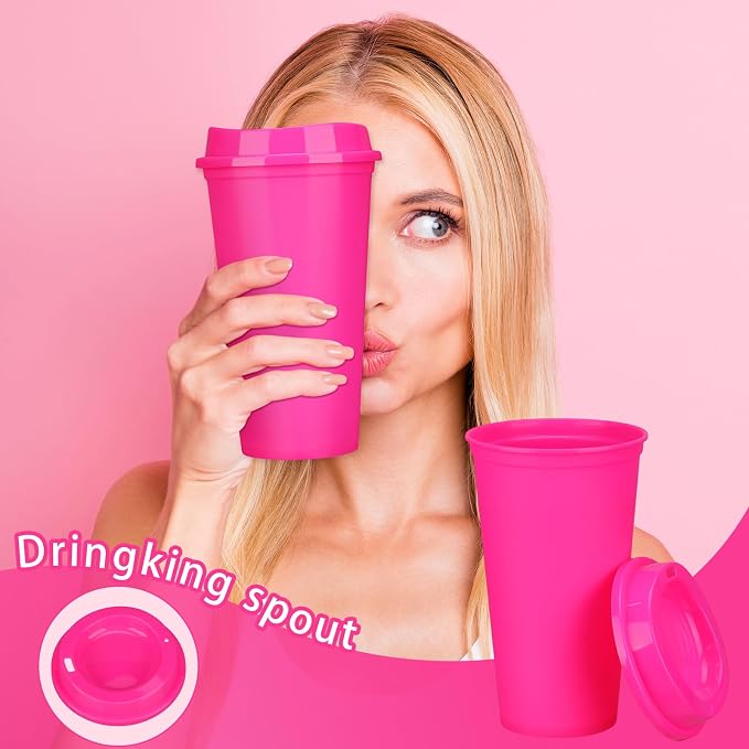Domensi 15 Pack Reusable Plastic Coffee Cups - Image 6