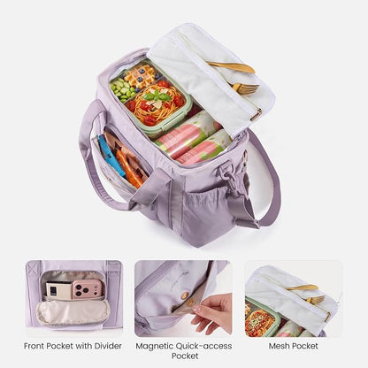 LOVEVOOK Insulated Lunch Box for Women, Adult Lunch Cooler Tote Bag - Image 6